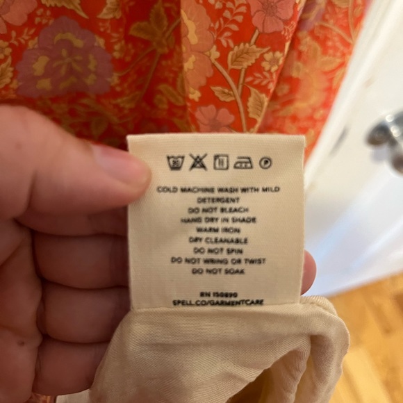 Spell strappy midi love story coral dress - Picture 10 of 12